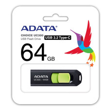 64GB ADATA UC300 USB 3.2 černá/zelená