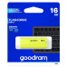 GOODRAM Flash Disk 16GB UME2, USB 2.0, žlutá