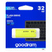 GOODRAM Flash Disk 32GB UME2, USB 2.0, žlutá