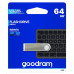 GOODRAM Flash Disk UUN2 64GB USB 2.0 stříbrná