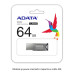 ADATA Flash Disk 128GB UV250, USB 3.2 Dash Drive, tmavě stříbrná