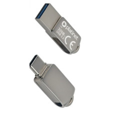 PLATINET flashdisk USB 3.2 METAL WATERPROOF DUAL USB-C USB-A 32GB