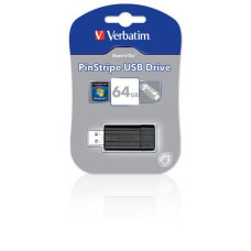 VERBATIM Store 'n' Go PinStripe 64GB USB 2.0 černá