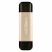 Transcend 128GB JetFlash 930C, USB-C/USB 3.2 (Gen 1) duální flash disk, 420MB/s R, 400MB/s W, zlatý