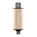 Transcend 128GB JetFlash 930C, USB-C/USB 3.2 (Gen 1) duální flash disk, 420MB/s R, 400MB/s W, zlatý