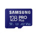 Samsung/micro SDXC/128GB/180MBps/USB 3.0/USB-A/Class 10/+ Adaptér/Modrá