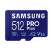 Samsung/micro SDXC/512GB/180MBps/Class 10/+ Adaptér/Modrá