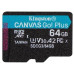 64GB microSDXC Kingston Canvas Go! Plus A2 U3 V30 170MB/s + adapter