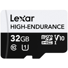 Lexar paměťová karta 32GB High-Endurance microSDHC/microSDHC™ UHS-I cards, (čtení/zápis:100/30MB/s) C10 A1 V10 U1