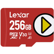 Lexar paměťová karta 256GB PLAY microSDXC™ UHS-I cards, čtení 150MB/s C10 A1 V30 U3