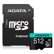 ADATA V30S/micro SDXC/512GB/100MBps/UHS-I U3 / Class 10/+ Adaptér