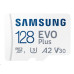 Samsung EVO Plus/micro SDXC/128GB/UHS-I U3 / Class 10/+ Adaptér/Bílá