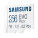 Samsung EVO Plus/micro SDXC/256GB/UHS-I U3 / Class 10/+ Adaptér/Bílá