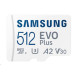 Samsung EVO Plus/micro SDXC/512GB/UHS-I U3 / Class 10/+ Adaptér/Bílá