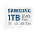 Samsung EVO Plus/micro SDXC/1TB/UHS-I U3 / Class 10/+ Adaptér/Bílá