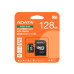 ADATA MicroSDXC karta 128GB Speed Plus, U3, C10, A2, V30 (R:180/W:160 MB/s) + SD adaptér