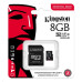 Kingston Industrial/micro SDHC/8GB/100MBps/UHS-I U3 / Class 10/+ Adaptér