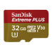 SanDisk Extreme PLUS microSDHC 32GB 100MB/s + ada.