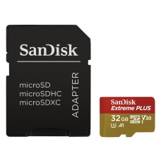 SanDisk Extreme PLUS microSDHC 32GB 100MB/s + ada.