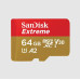 SanDisk Extreme microSDXC 64GB 170MB/s + adaptér