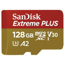 SanDisk Extreme PLUS microSDXC 128GB 200MB/s +ada.