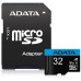 Adata/micro SDHC/32GB/100MBps/UHS-I U1 / Class 10/+ Adaptér