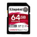 Kingston Canvas React Plus/SDHC/64GB/300MBps/UHS-II U3 / Class 10