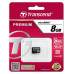 TRANSCEND MicroSDHC karta 8GB Class 10 8GB, bez adaptéru