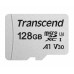 Transcend 128GB microSDXC 300S UHS-I U3 V30 A1 3D TLC (Class 10) paměťová karta (s adaptérem), 95MB/s R, 40MB/s W