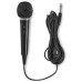 NEDIS kabelový mikrofon/ Kardioid/ pevný kabel 5m/ 80 Hz - 12 kHz/ 600 Ohm/ -75 dB/ jack 6.35 mm/ vypínač/ ABS/ černý