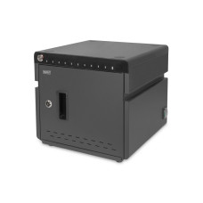 DIGITUS mobilní stolní nabíjecí skříňka pro notebooky/tablety do 14 palců, 10 zařízení. UV-C, USB-C ( až 20W na zařízení)