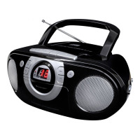 Soundmaster SCD5100SW/ CD přehrávač/ Přehrávač Kazet/ FM rádio/ Černý