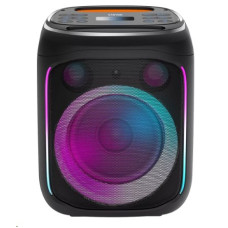 CANYON přenosný párty reproduktor OnFun 5, 40W, RGB, BT5, USB-A, microSD, AUX, 6,3mm jack, režim TWS, černý