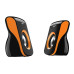 GENIUS repro SP-Q180, 2.0, 6W, USB napájení, 3,5mm jack, černo-oranžové