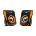 GENIUS repro SP-Q180, 2.0, 6W, USB napájení, 3,5mm jack, černo-oranžové
