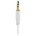 HAMA sluchátka Basic4Music/ drátová/ silikonové špunty/ 3,5 mm jack/ citlivost 96 dB/mW/ bílá