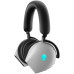 DELL AW920H/ Alienware Tri-Mode Wireless Gaming Headset/ bezdrátová sluchátka s mikrofonem/ stříbrný