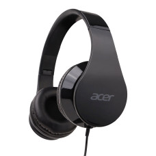 Acer Headset  AHW115, skládací, zabudovaný mikrofon, měnič 40mm, impedance 32 Ohm, frekvence 20Hz-20kHz, černá (Retail p