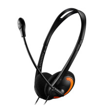 CANYON headset HS-01, stylový a komfortní s ovladačem hlasitosti, 2x 3,5mm jack