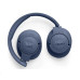 JBL Tune 720BT Blue bezdrátová sluchátka přes uši, Bluetooth 5.3, až 76 hodin a rychlé dobití, modrá