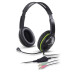 Sluchátka s mik. GENIUS HS-400A green