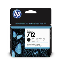 HP 712 Inkoustová náplň černá (80ml); 3ED71A