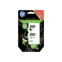 HP 300 2-balení černá, barva