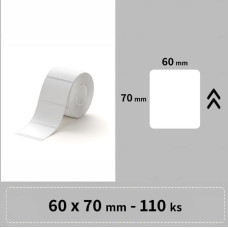 Niimbot štítky T 60x70mm 110ks Bílé pro B3S