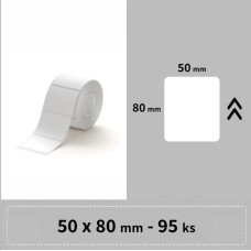 Niimbot štítky R 50x80mm 95ks Bílé pro B21, B21S, B3, B1S