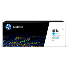 HP 658X Cyan LaserJet Toner Cartridge (28,000 pages)