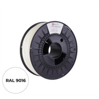 Filament C-TECH PREMIUM LINE, TPU 90A, flexibilní, dopravní bílá, RAL9003, 1,75mm, 1kg