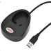 CCD 2D čtečka Virtuos HW-855A, bezdrátová, základna, USB, černá