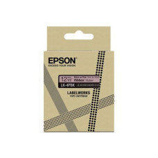 Epson zásobník se štítky – saténový pásek, LK-4HKK, černá/růžová, 12 mm (5 m)