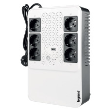 LEGRAND UPS Keor Multiplug 600VA/360W FR, Line-interactive, Tower, výstup 6x FR (CZ), USB nabíjení 1A